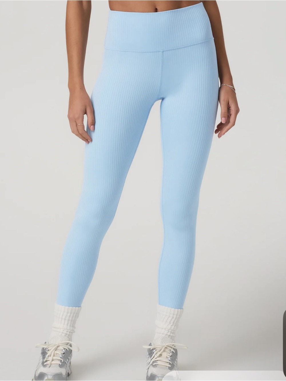 Vuori Inversion Rib Legging (Crystal Blue) - Medium - Picture 7 of 8